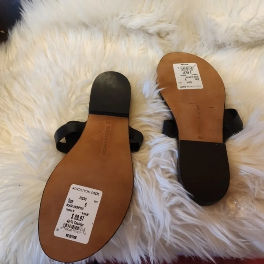 Rebecca Minkoff Vachetta leather sandals 8 NWT‎